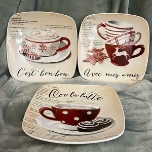 Pfaltzgraff, Holiday Cafe, 6 Appetizer Plates